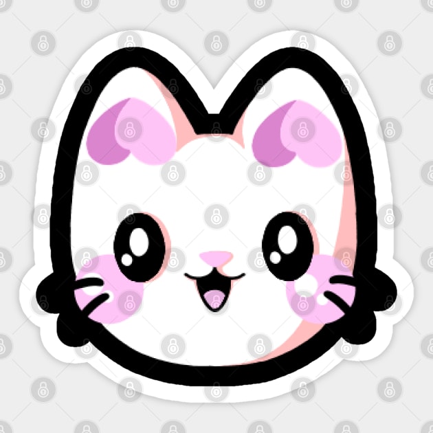 WhiteCat Sticker by SmolBunny